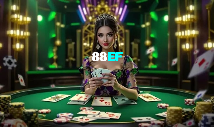 88EF casino presented on mobile device in Pakistan with slots and live games